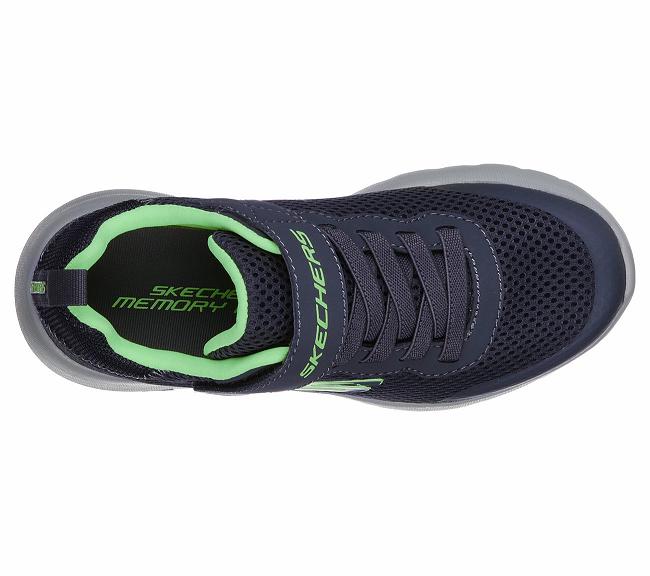 Zapatillas Skechers Con Velcro Niños - Dynamight 2.0 Azul Marino ZOQTW9685